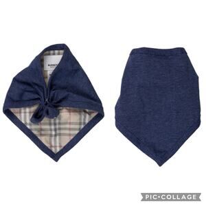 Burberry Banana Navy Blue Nova Check Snap On Bob EUC